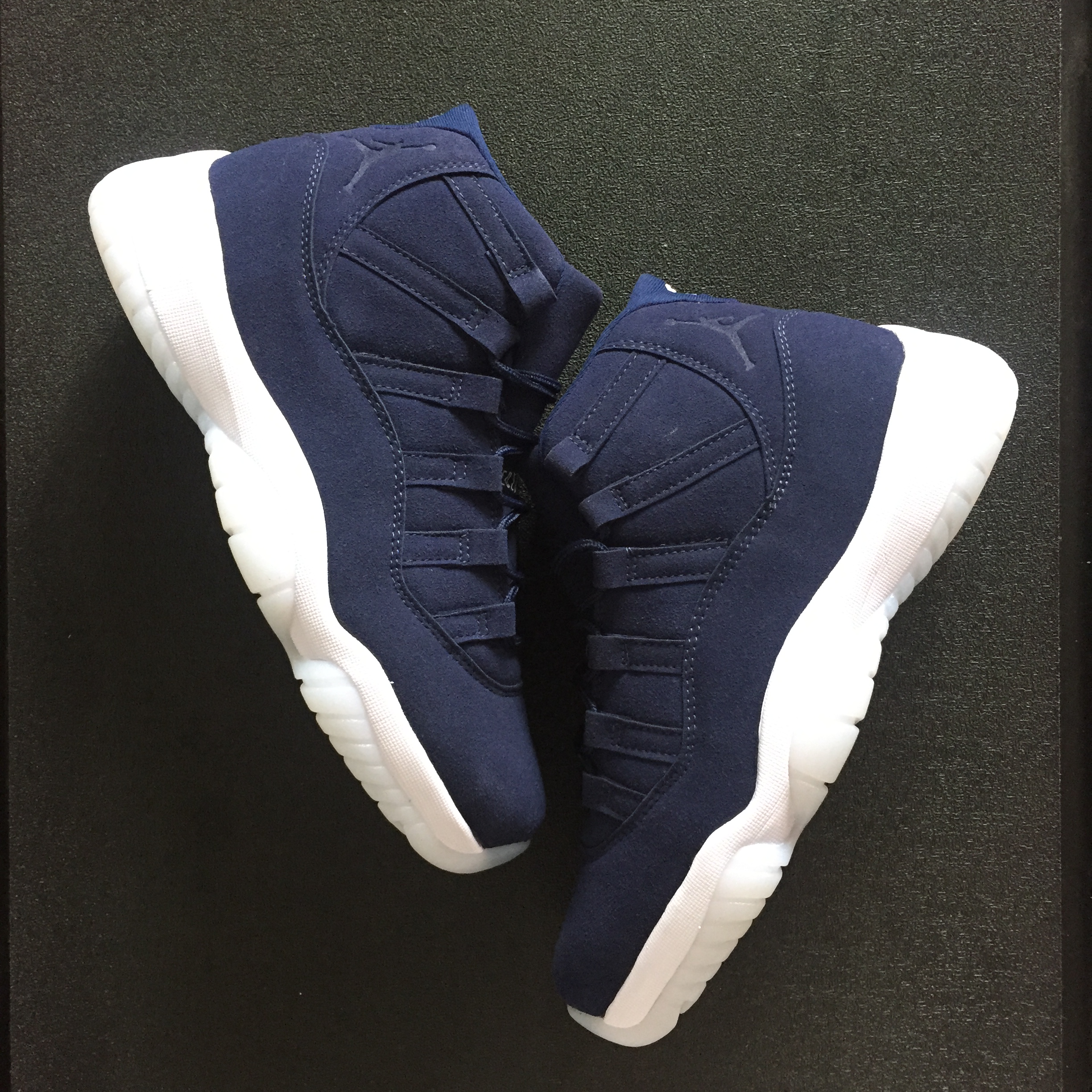 Air Jordan 11 Jeter Re2pect Suede Blue Shoes